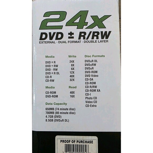 I/O Magic External DVD R/Rw Dual Format Double Layer DVD Drive, LightScribe - Picture 3 of 8